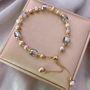 Women's Silver Beaded Bracelet